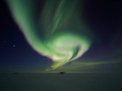 El laboratorio de detecci&oacute;n de neutrinos IceCube, en la Ant&aacute;rtida. 