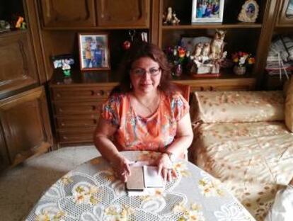 Livia Arteaga, de 51 anys, afectada per la pujada del lloguer