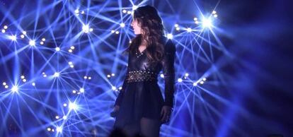 La cantante Malú en uno de sus conciertos.