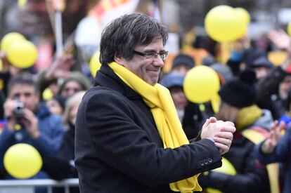 Carles Puigdemont en Bruselas.
