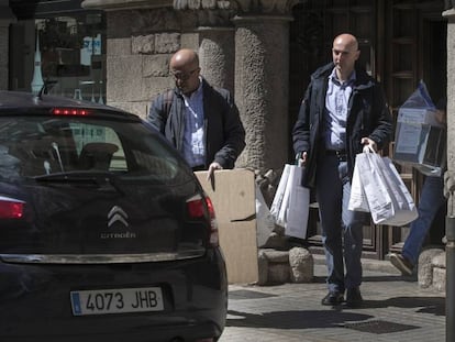 La Guardia Civil, en el registro del Diplocat.