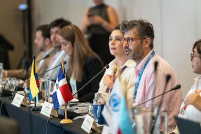 Mauricio Jaramillo Jassir durante un encuentro de la Cooperación Sur-Sur, en Armenia (Quindío), el 10 de septiembre.