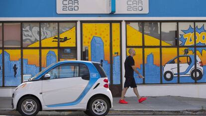 Imagen de la sede de Car2Go en San Diego, California.