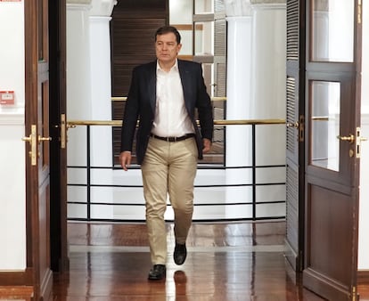 El presidente de la Junta de Castilla y León, Alfonso Fernández Mañueco (PP), este miércoles en Valladolid.