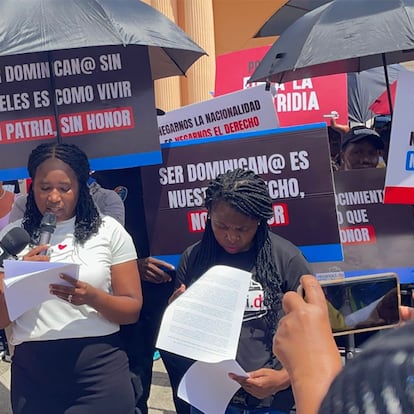 Protesta del Movimiento Reconoci.do en Santo Domingo