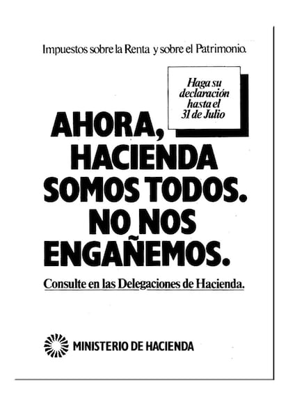 Nace la campaña "Hacienda somos todos"