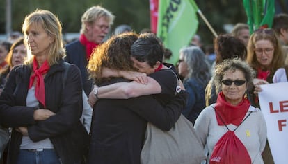 Mares i Àvies per la República, en una manifestació el 24 d'octubre.