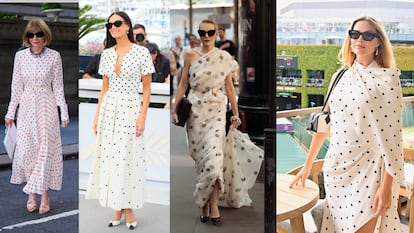 Anna Wintour  en el último show de Marc Jacobs, Demi Moore en Cannes, Margot Robbie en Wimbledon y Renata Litvinova  en los desfiles de alta costura de París. 