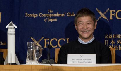 Yusaku Maezawa, en Tokio (Japón) en octubre de 2018.