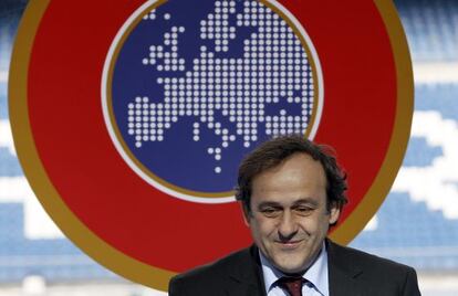 Michel Platini, durante un acto de la UEFA