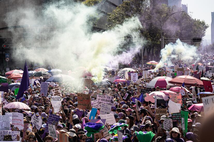 8M: La marcha por el Día internacional de la Mujer en Ciudad de México ...