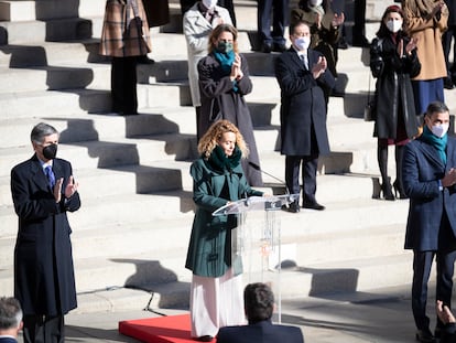 Meritxell Batet, en la celebración del Día de la Constitución en el Congreso de los Diputados.