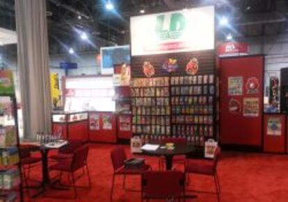 Stand de L&D Aromáticos en una feria del sector en Las Vegas, EE UU. La empresa ha utilizado esta vía para expandirse y encontrar distribuidores.