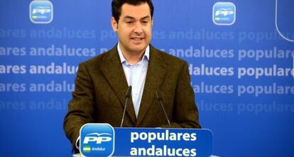 El presidente del PP andaluz, Juan Manuel Moreno.