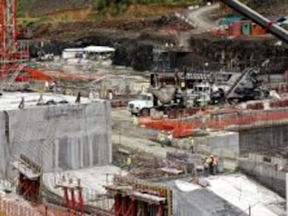 Vista de las obras del Canal de Panam&aacute;.