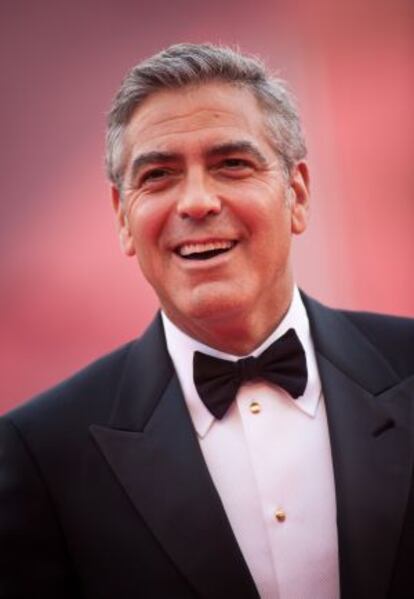 Clooney, en el estreno de ‘Los idus de marzo’ en el Festival de Venecia.