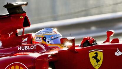 Fernando Alonso, durante la carrera en Sochi.