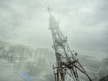 Antena de 5G de Deutsche Telekom. 