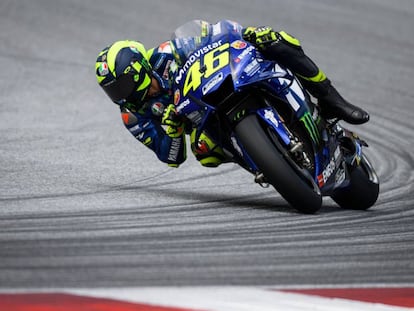 Rossi, en la sesión de clasificación de este sábado en Spielberg. 