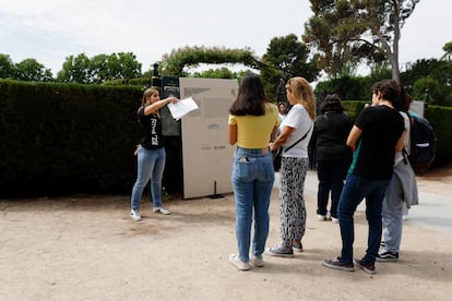 La Rosaleda de El Retiro, uno de los puntos elegidos por EL PAÍS para colocar una de las pistas de la yincana.