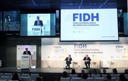 Apertura del Foro Internacional de Derechos Humanos en Madrid.