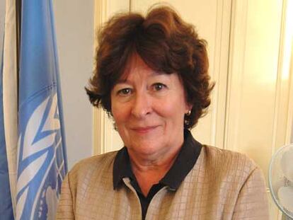 Louise Arbour, en su despacho en el palacio Wilson, en Ginebra.