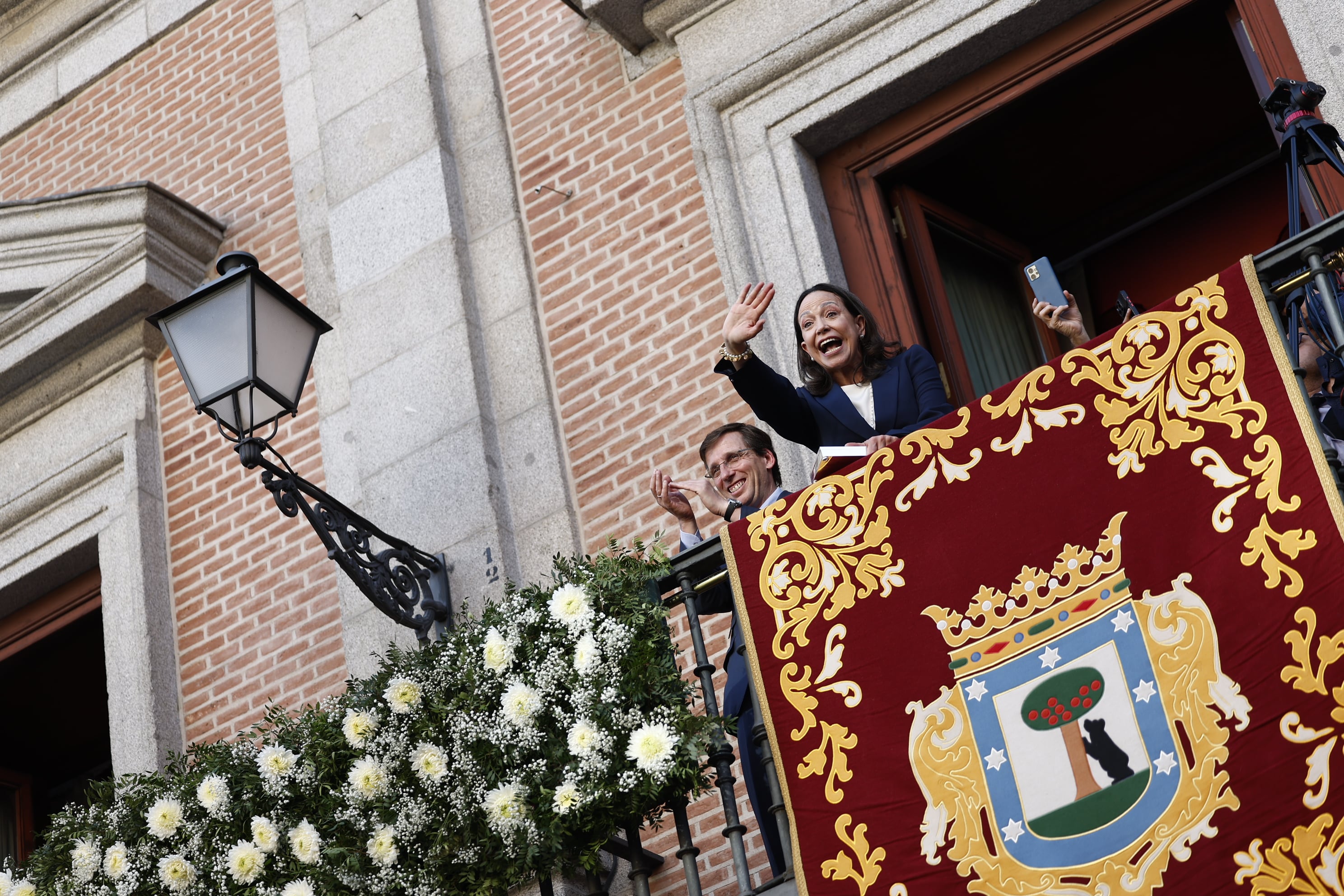 José Luis Martínez-Almeida y María Corina Machado. 