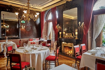 Salón Isabelino del restaurante Lhardy. Imagen proporcionada por el local.
