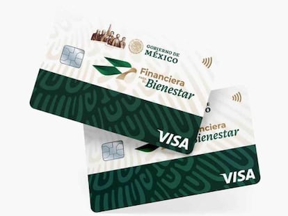 Tarjeta bancaria de Financiera del Bienestar.