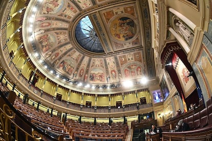 Un momento del pleno extraordinario celebrado el pasado jueves en el Congreso de los Diputados.