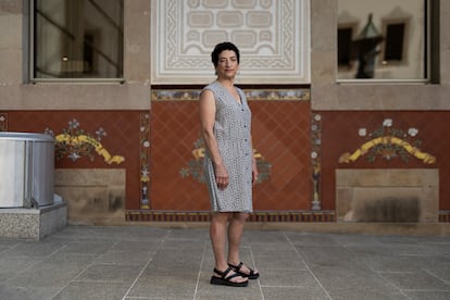 Naomi Oreskes, catedrática de Historia de la Ciencia en Harvard, fotografiada en el Pati de les Dones del Centre de Cultura Contemporánea de Barcelona.