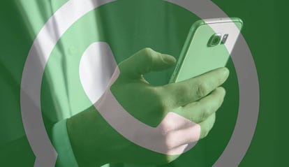 Llamda de WhatsApp con fondo verde