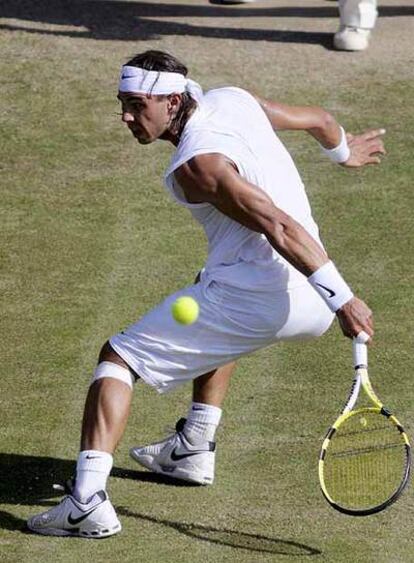 Nadal, en su partido con Youzhny.