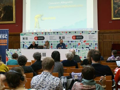 Encuentro de la Plataforma Global por el Derecho a la Ciudad celebrado en Barcelona el pasado 2 de abril.