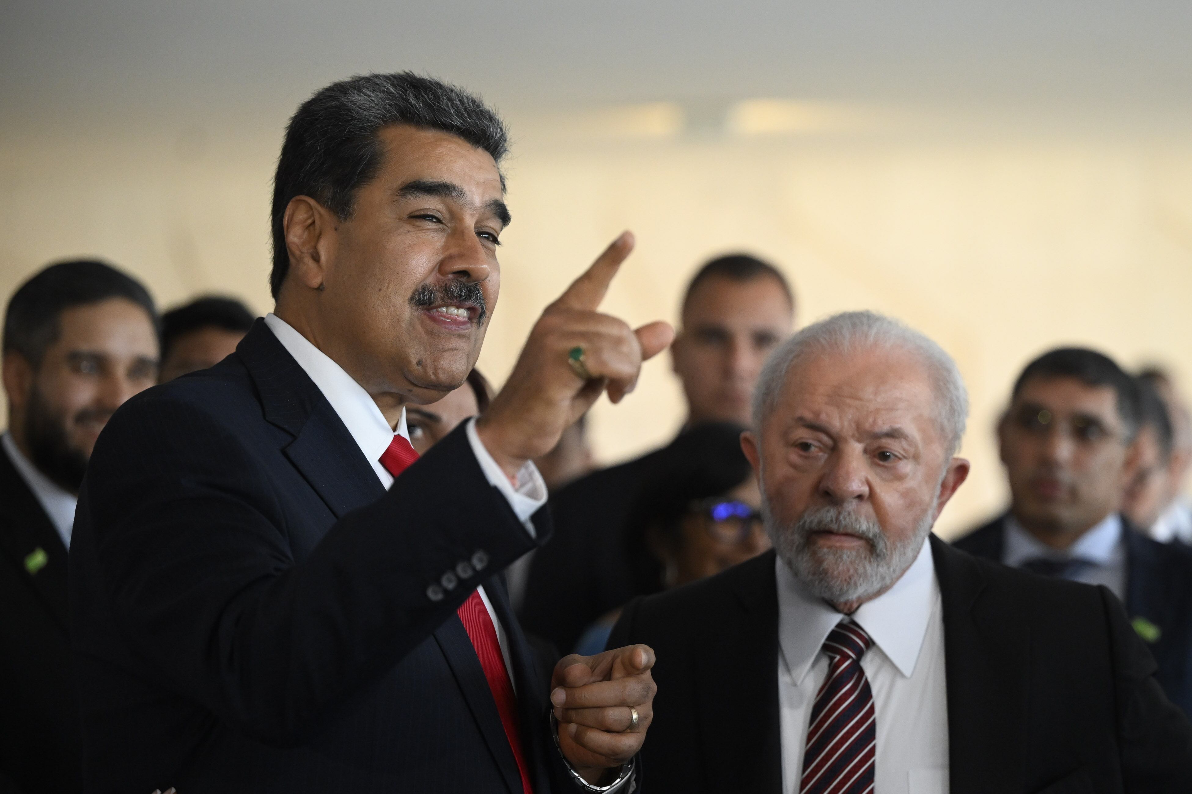 Nicolás Maduro y Luiz Inácio Lula da Silva en el Palacio de Itamaraty en Brasilia (Brasil), en mayo de 2023.