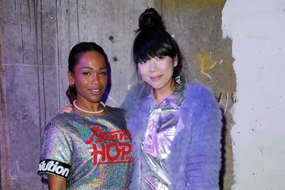 Con la bloguera Susie Bubble en un evento de Wah Nails de 2014.