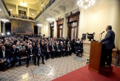 Homenaje a los campeones del 86 en el Senado.