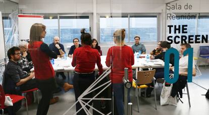 Participantes en la pasada edición de La Incubadora de la Escuela de Cine de Madrid.