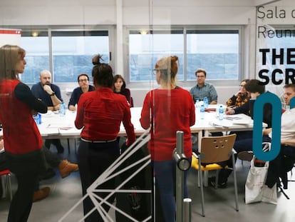 Participantes en la pasada edición de La Incubadora de la Escuela de Cine de Madrid.