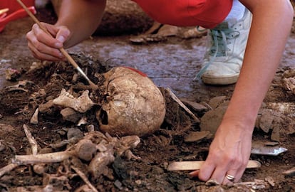 Forenses recuperan en 1992 los restos de al menos 50 ni&ntilde;os asesinados en El Mozote 