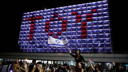 Celebración en Tel Aviv de la victoria de Israel en Eurovisión en 2018.