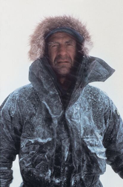 El líder de la expedición, Ranulph Fiennes.