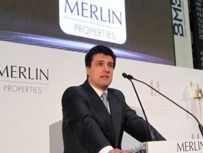 El presidente de Merlin properties. Ismael Clemente, durante la salida a Bolsa de la compa&ntilde;&iacute;a.