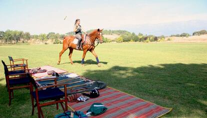 Cancha para jugar al polo.