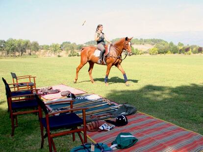 Cancha para jugar al polo.