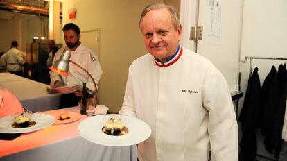 O cozinheiro Joël Robuchon, em fevereiro de 2016, em Miami.