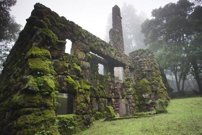 Ruinas de la mansión Wolf House de Jack London, en Glen Ellen (EE UU).