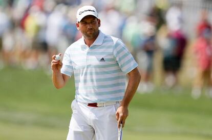 Sergio Garc&iacute;a, en el torneo de The Barclays.