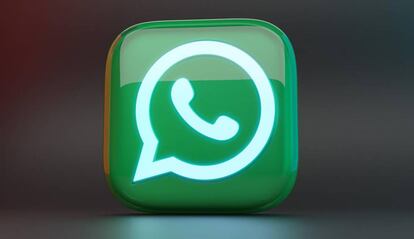 Logo 3D de la aplicación WhatsApp