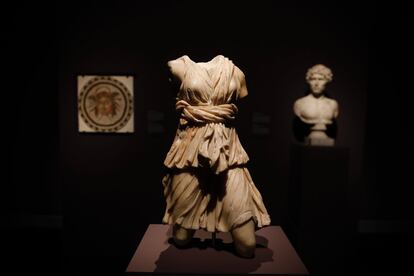 Las obras de la Hispanic Society of America se podrán visitar desde el próximo 4 de abril hasta el 10 de septiembre. En la imagen, 'Torso de Diana cazadora', del periodo Antonino romano (138 - 150 d.C.).